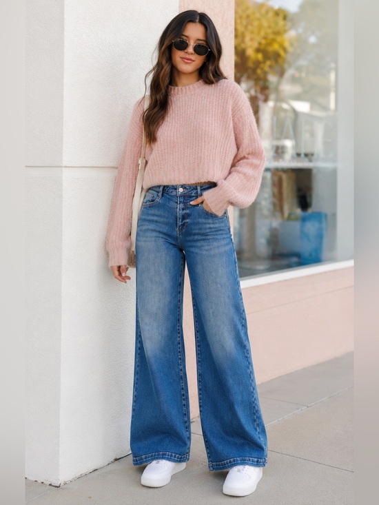 Risen Jeans Denim - NWT Risen Heart Pocket Wide Leg Jeans